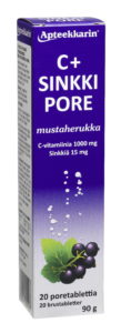 Apteekkarin C + Sinkki pore mustaherukka