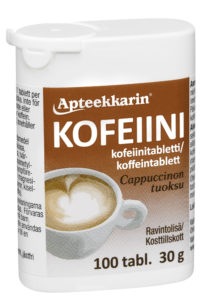 Apteekkarin Kofeiinitabletti Cappuccinon tuoksu